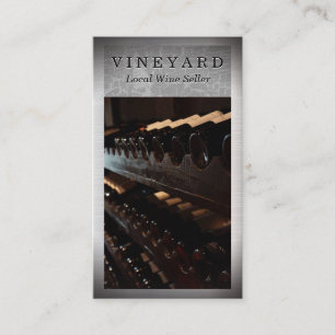 Weinflaschen Visitenkarte