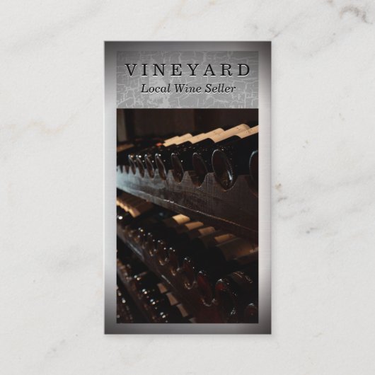 Weinflaschen Visitenkarte (Vorderseite)