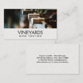 Weinflaschen Visitenkarte (Vorne/Hinten)