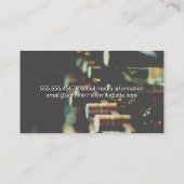 Weinflaschen Visitenkarte (Rückseite)