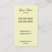 Weinflaschen-Visitenkarteschablone Visitenkarte (Rückseite)