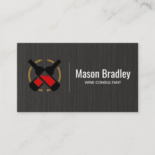 Weinflaschen | Wein Visitenkarte (Vorderseite)