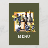 Weinflaschen Wein Weinflaschen Land Weinkarte Menükarte (Rückseite)