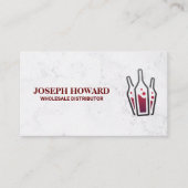 Weinflaschen | Weinhändler Visitenkarte (Vorderseite)