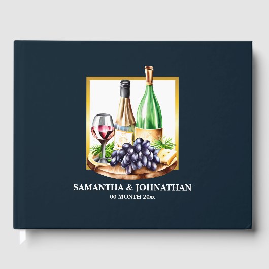 Weinflaschen Weinkellerei Gästebuch (Vorderseite)