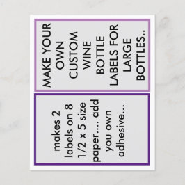 WEINFLASCHENETIKETTIERUNG FÜR GROSSE FLASCHEN