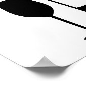 Weinflaschenglas Poster (Ecke)