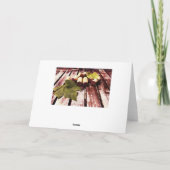 Weinflaschenkorken und Weinblatt danke (Rückseite)