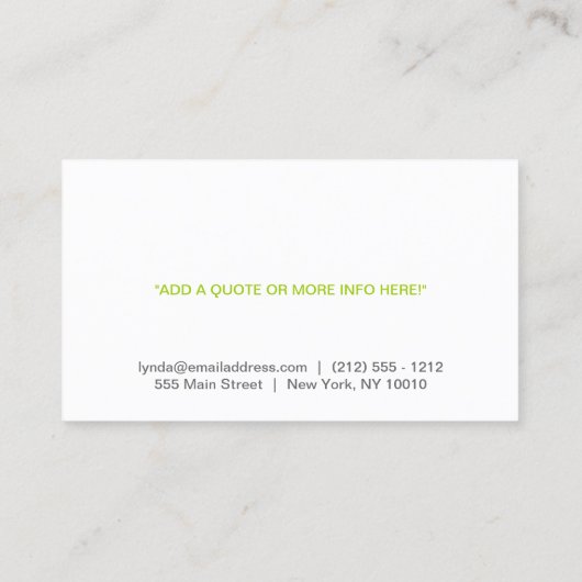 WEINFLASCHENLOGO (DK GRAY) Visitenkarte (Rückseite)