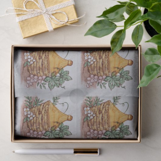 Weinflaschenpapier Seidenpapier (Geschenk)