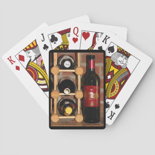 Weinflaschenregal Spielkarten (Rückseite)