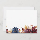 Weinflora und Fauna Brautparty Rezept Mitteilungskarte (Rückseite)