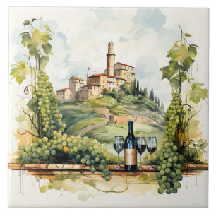 Weingarten Aquarellfarben Druckfarbe Fliese