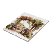 Weingarten Aquarellfarben Druckfarbe Fliese (Seite)