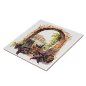 Weingarten Aquarellfarben Druckfarbe Fliese (Seite)