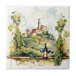 Weingarten Aquarellfarben Druckfarbe Fliese