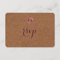 Weingarten Cork Stains Red Wine Wedding RSVP