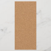 Weingarten Cork Stains Rote Weinkarte für Hochzeit Menükarte (Rückseite)