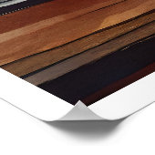 Weingarten durch das Fenster Herbst / Herbstposter Poster (Ecke)