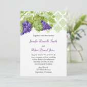 Weingarten Hochzeit Einladung (Stehend Vorderseite)