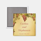 Weingarten Hochzeit Magnet Gefallen (Vorderseite/Rückseite)