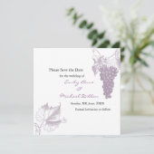 Weingarten-Hochzeit - Rettet das Datum Save The Date (Stehend Vorderseite)