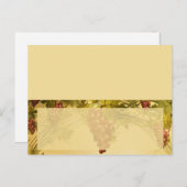 Weingarten Hochzeit Schriftliche Platzkarte Postkarte (Vorne/Hinten)