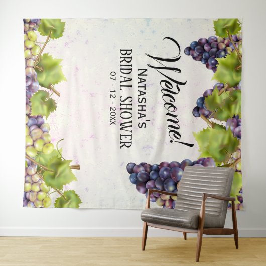 Weingarten im Mittelmeerraum Weinberg Hintergrund Wandteppich (Beispiel (Horizontal))