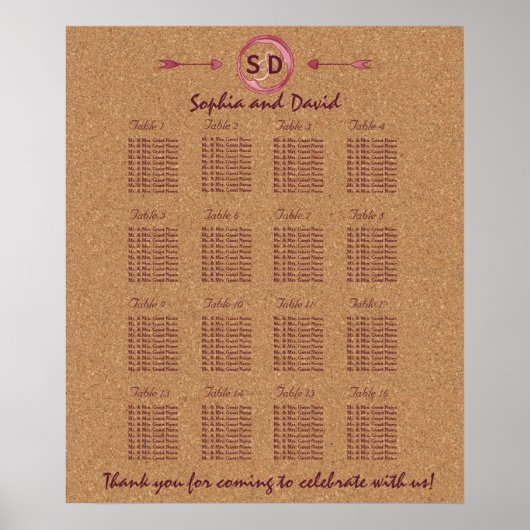 Weingarten Korksteine Rote Weinkarte Poster (Vorne)