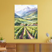 Weingarten Leinwanddruck (Insitu (Wohnzimmer))