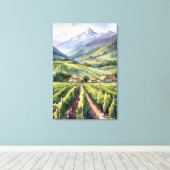 Weingarten Leinwanddruck (Insitu (Holzboden))