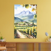 Weingarten Leinwanddruck (Insitu (Wohnzimmer))