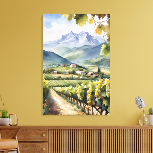 Weingarten Leinwanddruck (Insitu (Wohnzimmer))