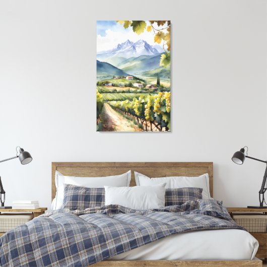 Weingarten Leinwanddruck (Insitu (Schlafzimmer))