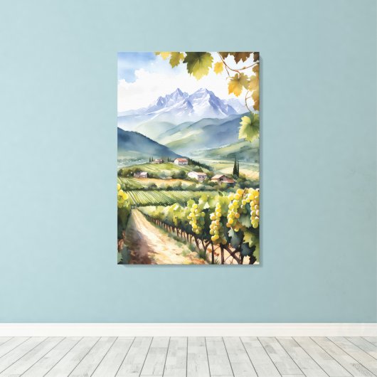 Weingarten Leinwanddruck (Insitu (Holzboden))