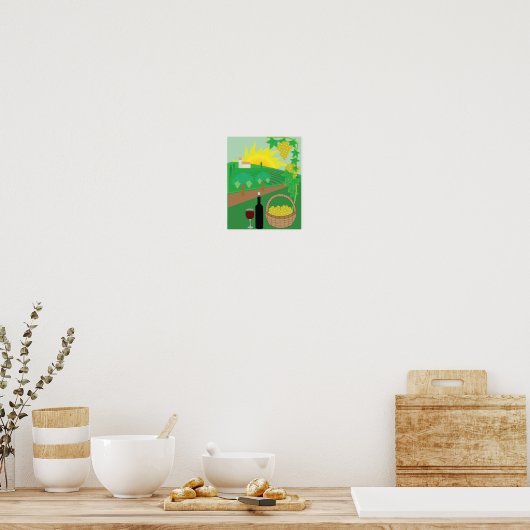 Weingarten Poster (Küche)