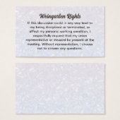 Weingarten Rechte Business Cards (Vorne & Hinten)