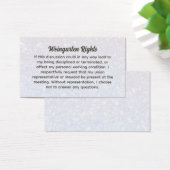 Weingarten Rechte Business Cards (Schreibtisch)