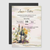 Weingarten Romantische Trauung der Weintraube Einl Magnetkarte (Vorne/Hinten)