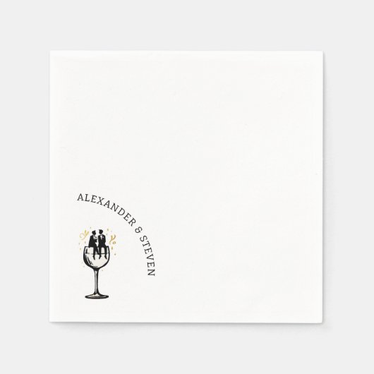 Weingärten Serviette (Vorderseite)