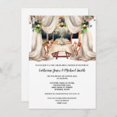 Weingarten Toskana Italienisches feines Speisewass Einladung (Vorne/Hinten)