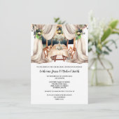 Weingarten Toskana Italienisches feines Speisewass Einladung (Stehend Vorderseite)