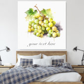 Weingarten Wasserfarbene Trauben Leinwanddruck (Insitu (Schlafzimmer))
