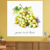 Weingarten Wasserfarbene Trauben Leinwanddruck (Insitu (Wohnzimmer))