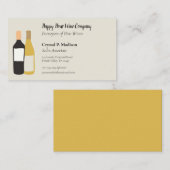 Weingarten Weinkeller Weinverkostung Visitenkarte (Vorne/Hinten)