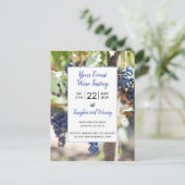 Weingarten Weinroute Mendrisiotto Weinkultur und E Einladungspostkarte (Stehend Vorderseite)