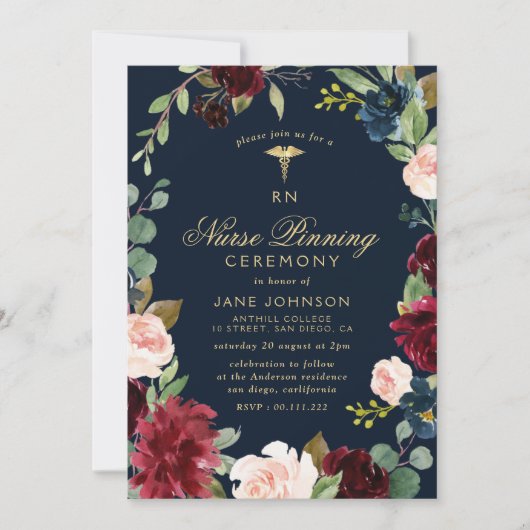 Weingartenzeremonie der Bordeaux Einladung (Vorderseite)