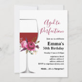 Weingeburtseinladung, "Aged to Perfection Invit" Einladung (Vorderseite)