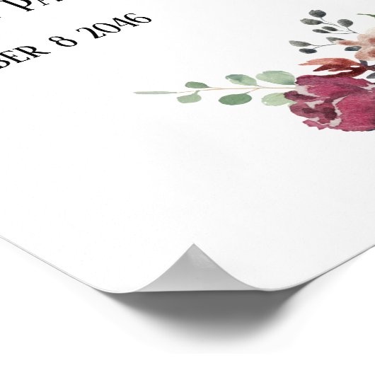 Weingeburtsposter Poster (Ecke)