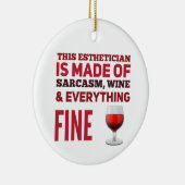 Weingeschenk Keramik Ornament (Rechts)